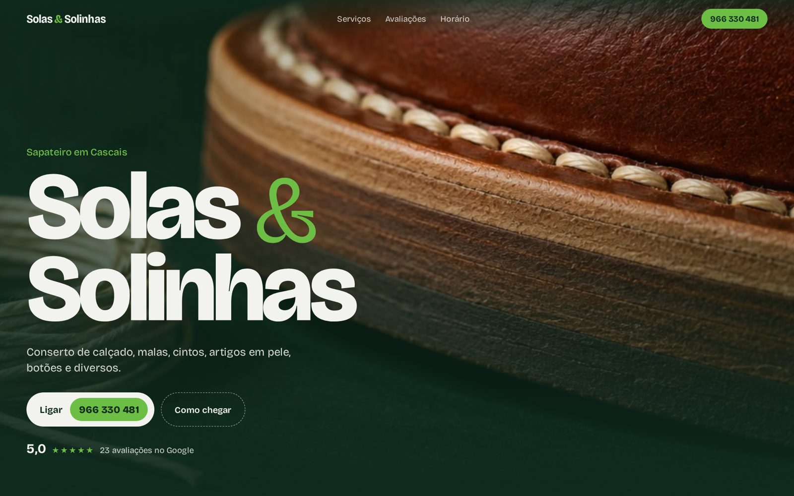 Site Solas & Solinhas no computador